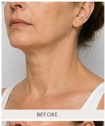 Before Nefertiti Neck Lift