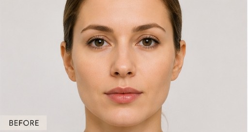 Before Jawline Contouring